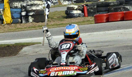 Lautaro Godino se impuso en prejunior. (Foto: gentileza Mundoveloz).